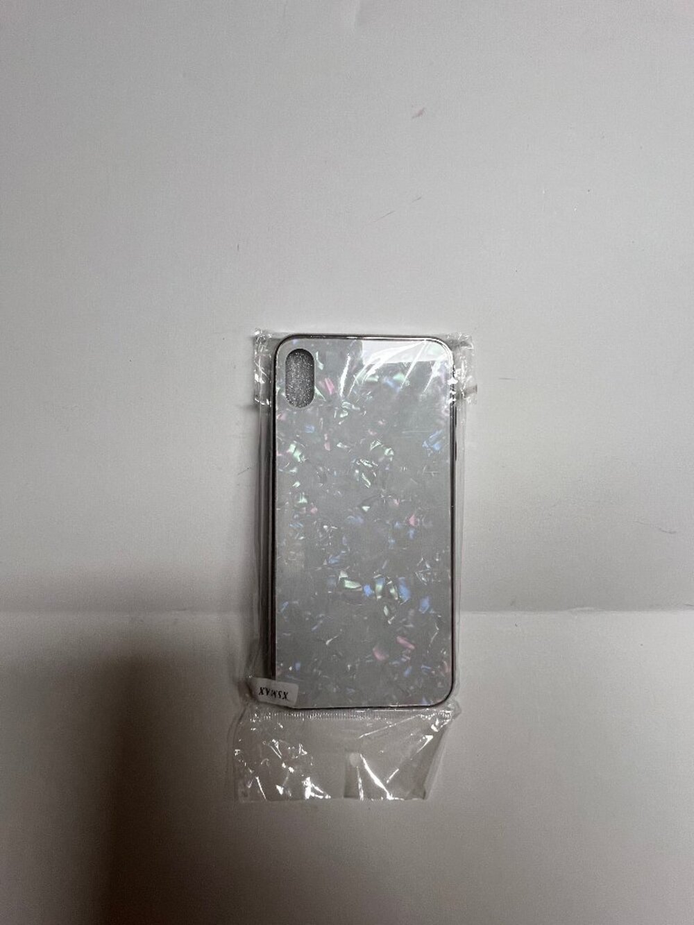 iPhone XS Max Case White Pearl Holographic Iridescent Protective Cover